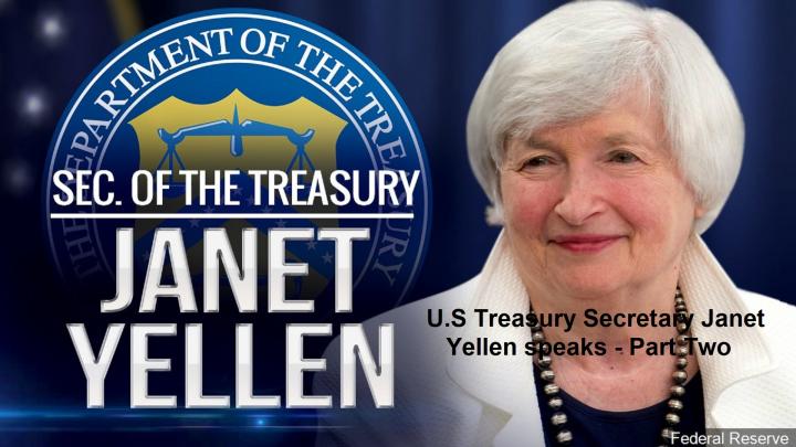 U.S Treasury Secretary Janet Yellen speaks - Part Two