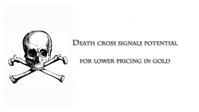 Death cross signals potential for lower pricing in gold